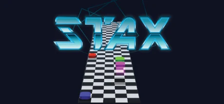 STAX official Steam artwork, with coloured tiles